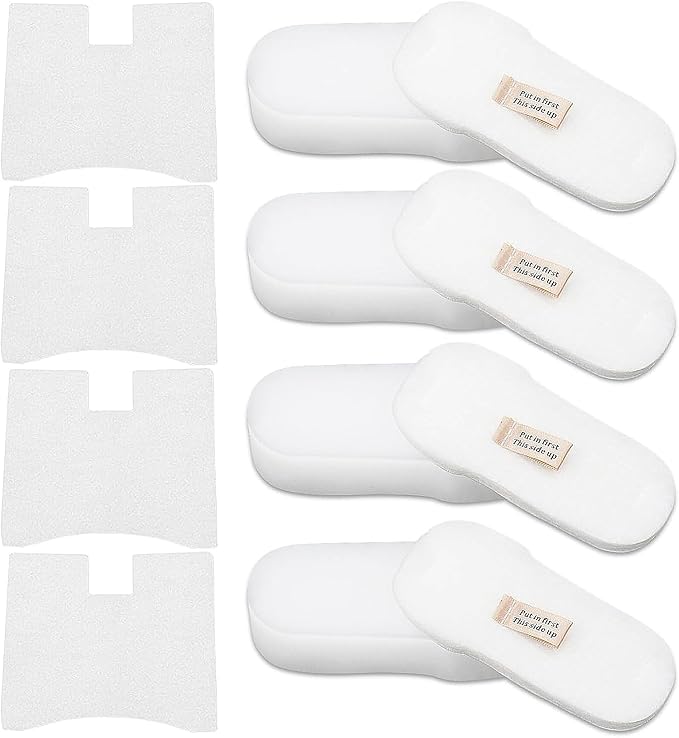 for Shark HZ602 Filter Replacement Ultralight Pet Pro Corded Stick Vacuum and HZ2002 Vertex DuoClean PowerFins fit HZ2000 HZ251 HZ250 HH200 HH202,4 Foam Felt 4 Motor Kit (No cleaning brush)