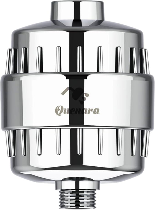 Upgrade Shower Filter -Shower Head Filter for Hard Water,20-Stage Shower Head Filter with 1 Replaceable Filter Cartridges,High Output Shower Water Filter for Removing Chlorine and fluoride-Chrome
