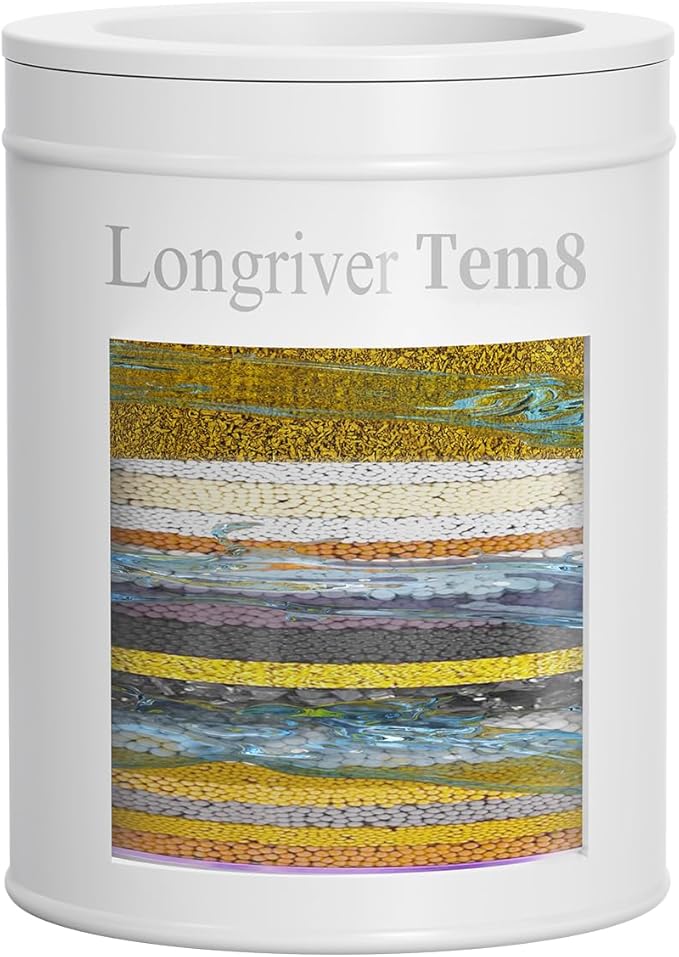 Tem8(R7Pro) Longriver Shower Water Filter -Cartridge (Only compatible with Tem8)), 99.99% Chlorine Removal, Heavy Metals & Harmful Substances, Improves Skin & Hair, Easy Installation, 1-Pack