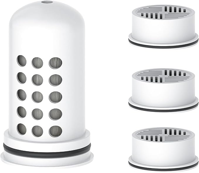 AQUA CREST Water Filter Compatible with Lifestraw® Home Pitcher and Dispenser Systems, Replacement for Lifestraw® Water Filter, Activated Carbon Filters, 3 Packs, with Membrane Micro Filter, 1 Pack