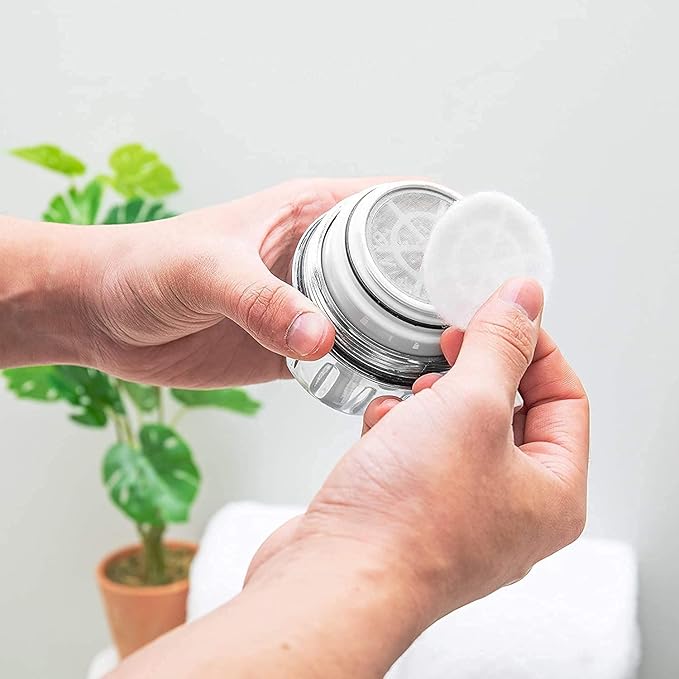 AquaBliss HEAVY DUTY Shower Filter – Latest Superior Advanced 30x Filtration - Universal Multi-Stage Shower Head Filter Reduces Chemicals, Chlorine & Odors - Brushed Nickel (SF500)