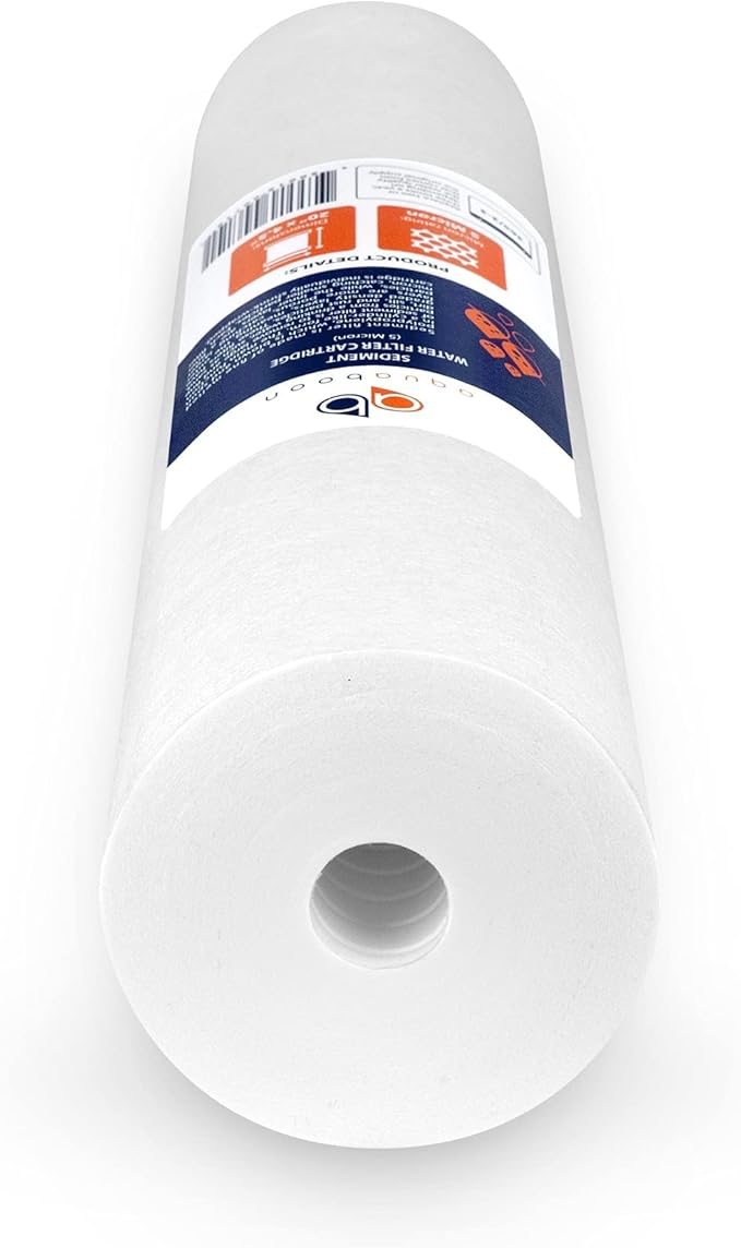 Aquaboon 5 Micron 20 x 4.5 Whole House Sediment Filter Cartridge 20 inch Water Filter Replacement Compatible with DGD-5005-20, FP25B, AP810-2, 10-Pack