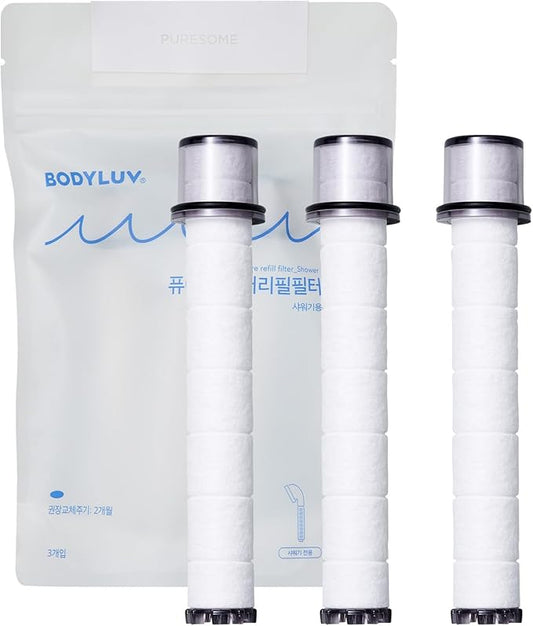 BODYLUV Pure Filter - Replacement Cartridge for Shower Head (3EA, 3.00, Count)