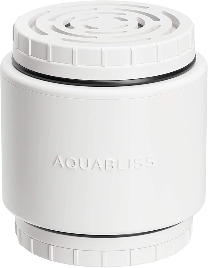 AquaBliss HD Revitalizing Shower Filter Replacement Cartridge For SF400 & SF500-2x Vitamin C + Minerals for Silky Hair, Glowing Skin, Strong Nails. 1-Pack (SFC400)
