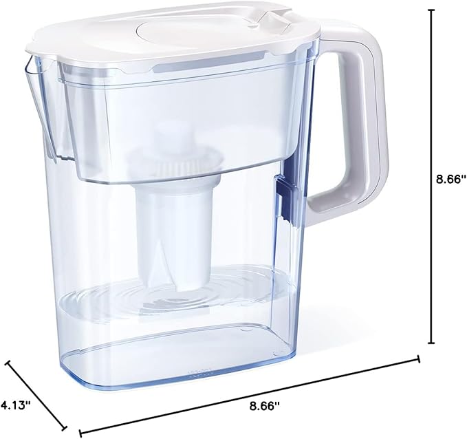 AQUAPHOR Water Filter Pitcher Compact 5 Cup with 1 x B15 Filter - White