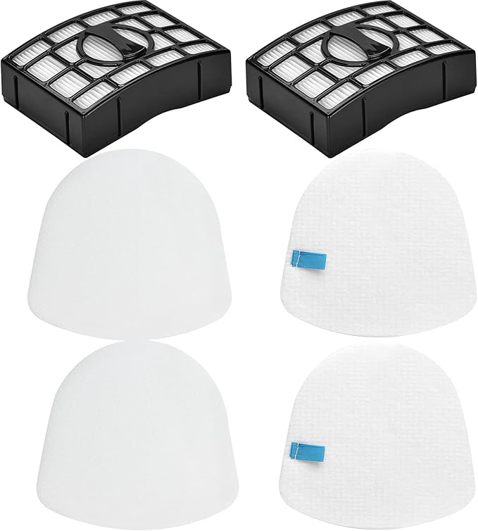 Vacuum Replacement Filter for Shark Navigator Zero-M Lift-Away Speed Upright Vacuum ZU561 ZU560 ZD201 ZU560C ZU562 UV650 ZU572 Part XFFK560 XHEPA560, 2 Foams and 2 Felt Filters and 2 Filt