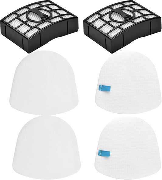 Vacuum Replacement Filter for Shark Navigator Zero-M Lift-Away Speed Upright Vacuum ZU561 ZU560 ZD201 ZU560C ZU562 UV650 ZU572 Part XFFK560 XHEPA560, 2 Foams and 2 Felt Filters and 2 Filt