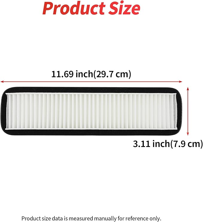 Air Filter Compatible with Tesla Model 3 Cabin Air Filter HEPA Air Intake Filter Replacement with Activated Carbon for 2017-2020 Model 3 Accessories