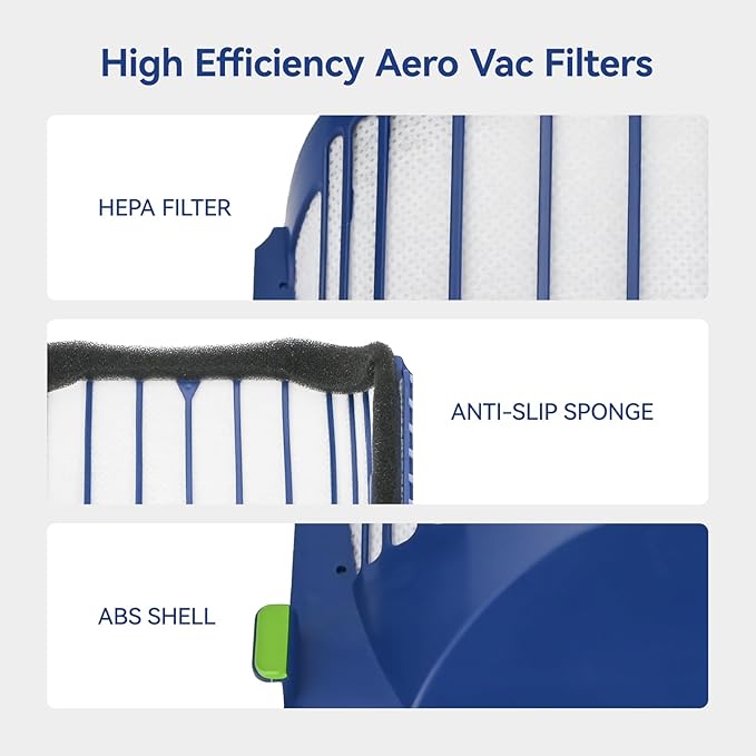 Aero Vac Filter Replacement Compatible with iRobot Roomba 500 & 600 Series 536 550 551 595 614 620 630 645 650 655 660 665 670 675 677 680 685 690 Vacuum Cleaner Accessories,with a brush