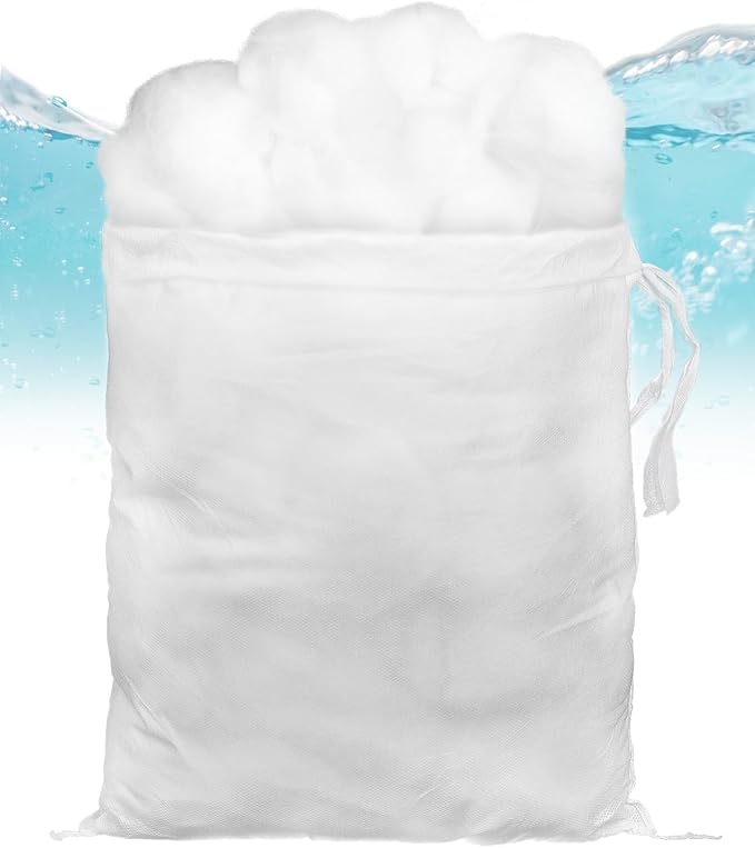Pawfly Filter Floss for Fish Tank, Aquarium Filter Media, Aquarium Filter Floss, Polyester Filter Cotton for Freshwater & Saltwater, White Fiber Sponge for Filtration, 8.8 Ounces