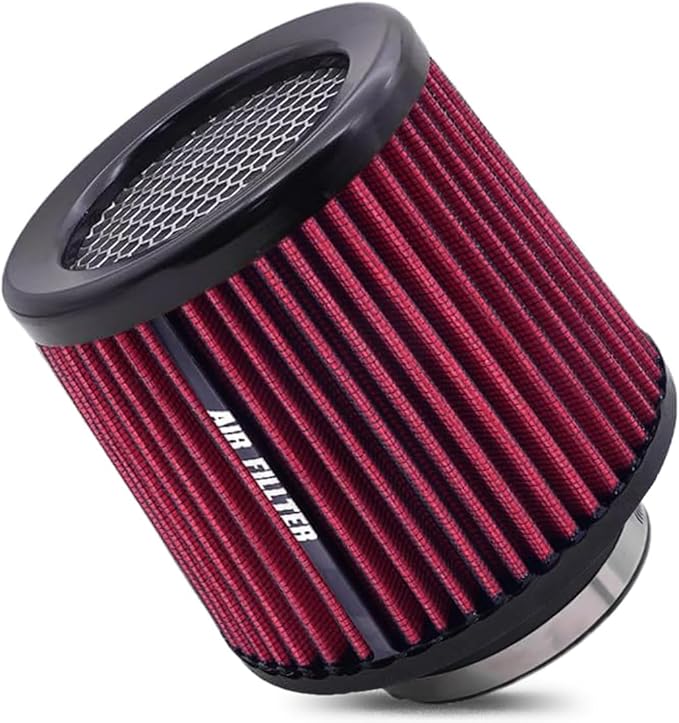 muge racing Universal 3 Inch 76mm Air Intake Filter Replacement Cone Air Filters Quality Dry Air Filter