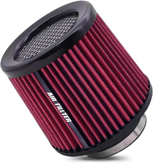 muge racing Universal 3 Inch 76mm Air Intake Filter Replacement Cone Air Filters Quality Dry Air Filter