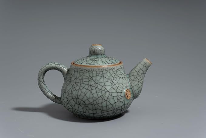 Handmade Longquan Celadon Teapot 260ml - Chinese ceramic kung Fu teapot, perfect for black tea and green tea
