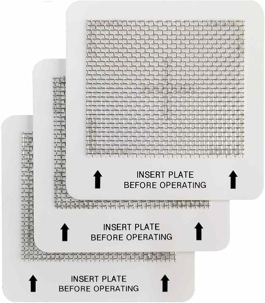 Universal Ceramic Ozone Plates for Generic Ozone Generators Washable Purification Air Purifier, 4.5" x 4.5" Inches Replacement Ozone Plates (3Pack)