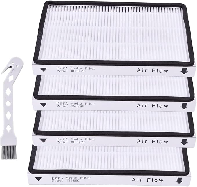 4 Pack Vacuum Cleaner HEPA Filter for Sears Kenmore EF-1, Part #86889, 20-86889,20-53295, KC38KCEN1000,Also for Panasonic(Part # MC-V199H)