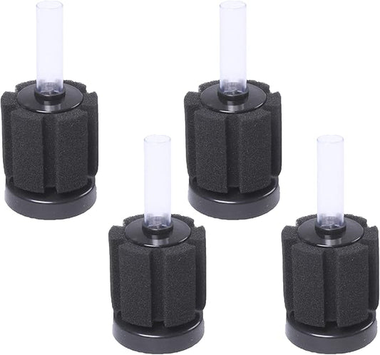 AQUANEAT Aquarium Sponge Filter Breeding Fry Betta Shrimp Nano Fish Tank 4pcs (Small up to 10Gal)