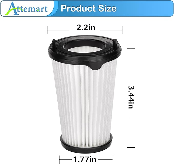 4 Pack VAF-1TM Filter Replacement for Electrolux Ergorapido Stick Lightweight Cordless Vacuum Standard & Pet Version PureAdvantage PureAdvantageTM Ergorapido VAF-1 Vacuum Filters Part # EL65522