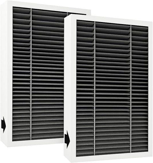 Nispira F1 C01 T02 Carbon Odor Reduction HEPA Filter Replacement For 3M Filtrete Room Air Purifier FAP-C01-F1, FAP-T02-F1, FAPF-F1-O, FAP-C01BA-G1, FAP-T02WA-G1, FAP-ST02W, FAP-ST02N 2 Packs
