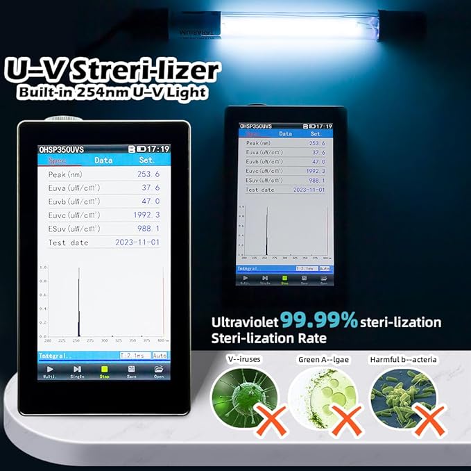 COOSPIDER Aquarium Filter 200GPH U-V Fish Tank Green Clean Machine for 20-75 Gal Tank, Submersible Pump Filter for Green Water, Internal Filtration System for Saltwater Freshwater Crystal Clear