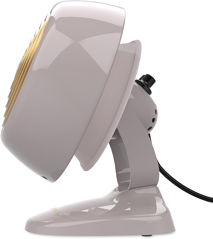 Vornado VFAN™ Mini Fan, Classic Vintage Circulator, Retro Metal Air Circulator, For Desk & Bedside, 2 Speeds, Adjustable Tilt, Personal Cooling with Targeted Airflow, Quiet Fan, Driftwood