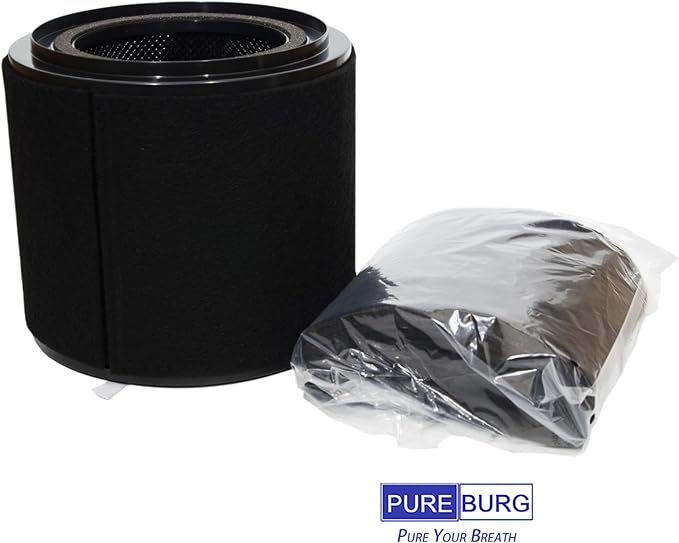 PUREBURG Replacement Filter Set Compatible with VEVA ProHEPA Mini UV Circular Air Purifier & BLUE BLOWER PROFESSIONAL Air Purifier AP300, 2-Pack H13 HEPA