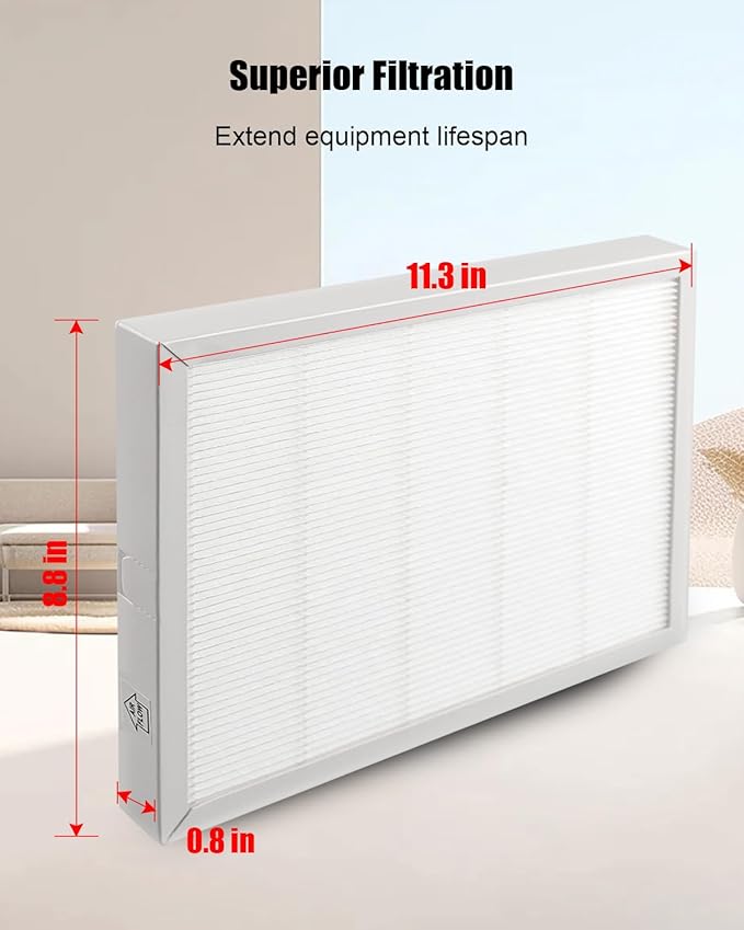 9 x 11 x 1 MERV 13 Replacement Dehumidifier Filter Compatible with Santa Fe Compact70 Ultra70 Element Compact2 UA 65H Dehumidifier Models, 2 Pack High-Efficiency Air Dehumidifier Filters