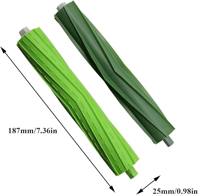 4 Sets Replacement Rubber Roller Brushes Compatible for iRobot Roomba E & I & J Series, Replacement Parts Accessory for J8+ i7+ i7 i1 i2 i3 i4 i6 i6+ i8 i8+Plus E5 E6 E7 Vacuum Cleaner