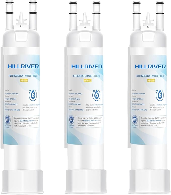 FPPWFU01 EPPWFU01 Water Filter Replacement, Compatible with EPPWFU01 PureAdvantage PWF-1, Frigidaire FPPWFU01 PurePour PWF-1 (3 Count) - Packaging May Vary