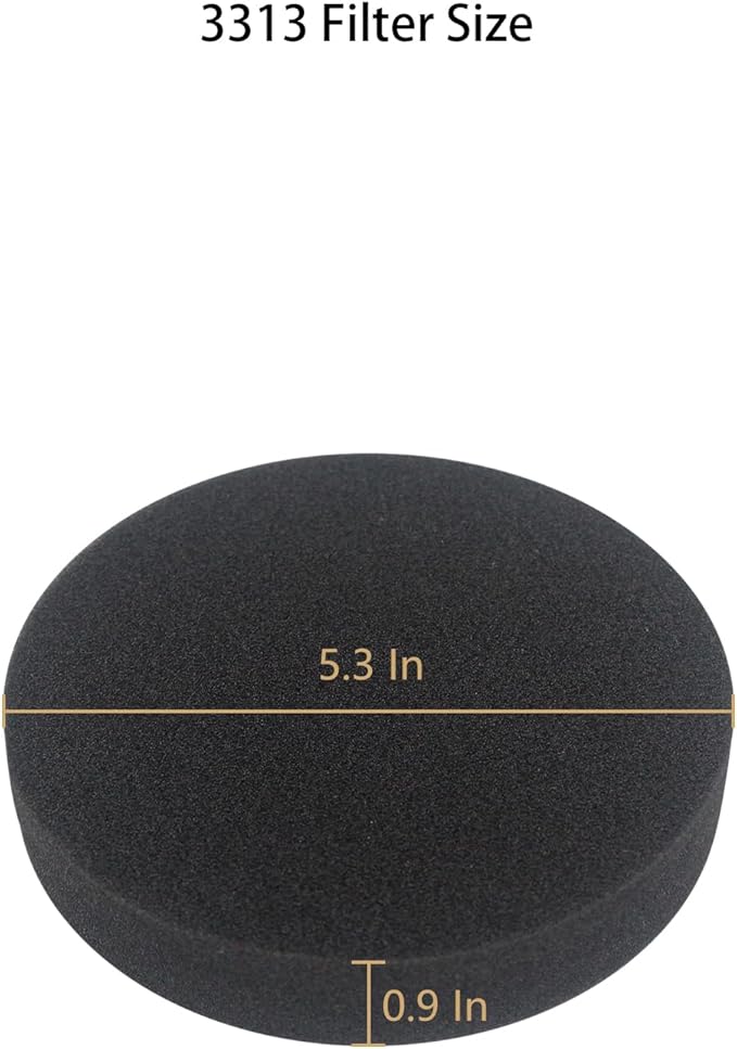 Replacement Filter Compatible with Bissell 3313 PowerForce Helix Bagless Upright Vacuum (4 Pack)