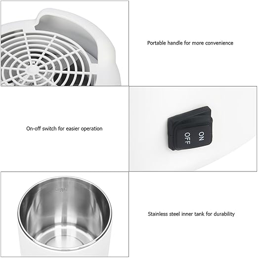 ROVSUN【Upgraded】 1.6 Gallon/6L Countertop Water Distiller with Flame-Retardant Material & BPA-Free Container, Home Distilled Water Machine Maker Distilling Water Purifier, Stainless Steel Interior