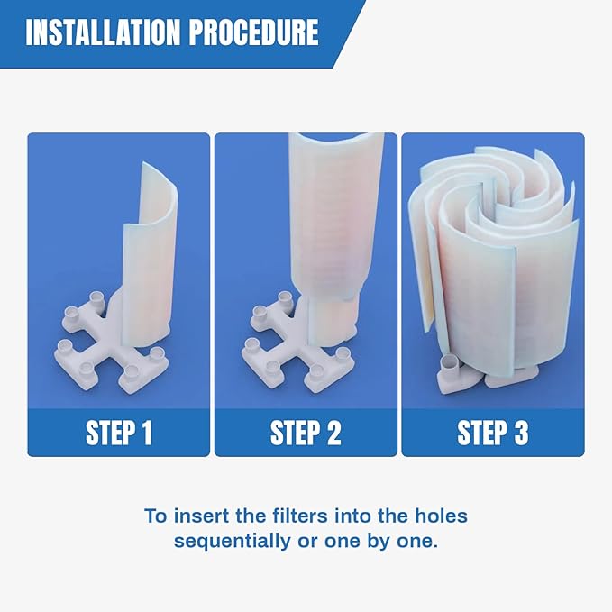 FG-1004 DE Grid Filter Compatible with FS-2004, PFS2448, FC-9540, FNS 48, PG-1904, 59002300, 48 Sq.Ft DE Grid Swimming Pool Filter Cartridge, 7 Full + 1 Partial