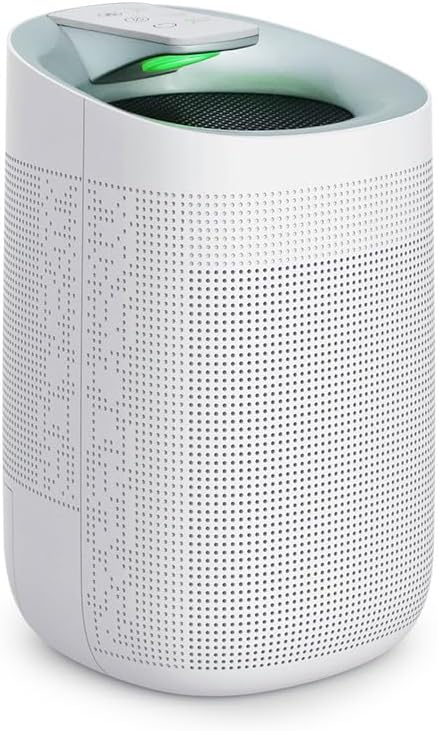 1000ml Air Dehumidifier w/Purifying Function for Home (800 Sq.Ft), Small Dehumidifiers with WIFI APP Control, Auto Shut Off, True HEPA Filter, Ideal for Closet Bedroom Bathroom 1 Filter