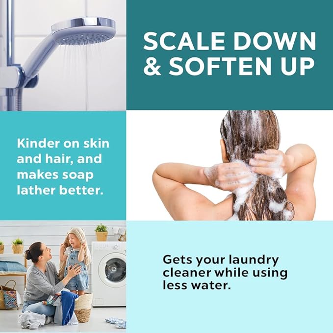 Aqua-Rex Water Softener Alternative Salt Free for Gas Heaters on City Water, Soft Water for Hair & Skin (WK1)