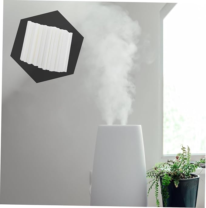 GALPADA 50pcs Cotton Filter Sticks for Diffuser and Humidifier 10x140mm Universal Absorbent Cotton Fragrance Replacement for Home Use