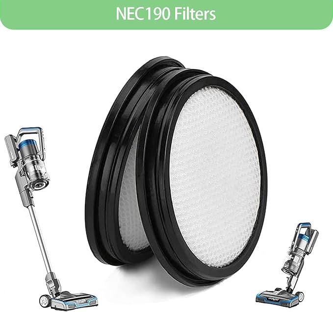 6 Pack Replacement Filters for Eureka RapidClean Pro Cordless Stick Vacuum Cleaner NEC180 NEC185 NEC186 NEC190