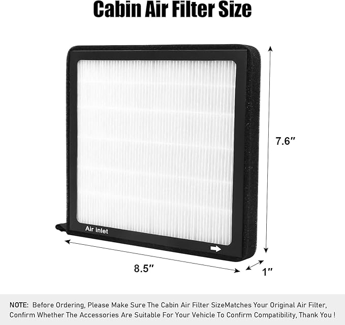 CF2225C,Cabin Air Filter with activated carbon particle for Jeep,2007-2017 Compass,Patriot.Chrysler,200,Cirrus,Sebring,Town&Country.Dodge,Avenger,Caliber,Journey.RAM,1500,2500,3500,4500,5500