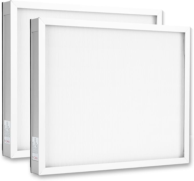 2 Pcs Upgrade HEPA 550 Filter, F301H Air Scrubber Stage 2 HEPA Filter, HEPA Air Shield 550 Filter,16 x 19 x 2", AS-550 Filters, Replacement for BlueDri, Dri-Eaz, Phoenix, and Bear