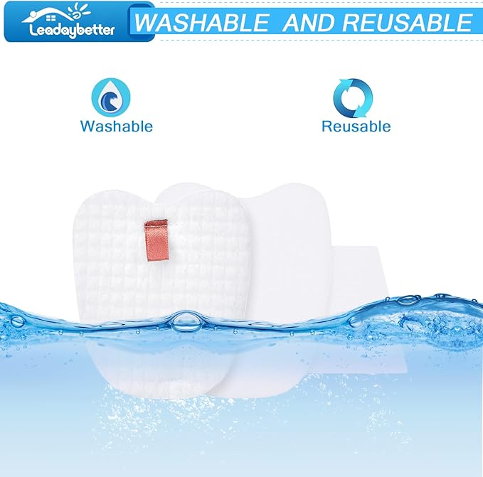 Leadaybetter HV343amz Filter Replacement for Shark Rocket DeluxePro Zero-M Ultra-Light HV345 HV343 ZS350 ZS351 ZS351C ZS352 UV480 HV322 HV320 Corded Stick Vacuum, Part # XPMFK320 & 1084FTV320 (8 Pack)