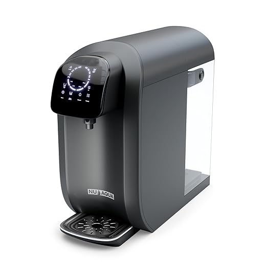 NU Aqua Countertop Reverse Osmosis System 8-Stage Water Filter with UV - Touch Display - Includes Sediment + Carbon, and RO Membrane Filters