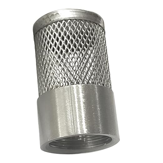 1/2" 304 stainless steel filter head with internal thread diameter of 20mm connected to 1/2" water pipe filter Used to Remove Debris and Reduce Solid Entry（1pcs）