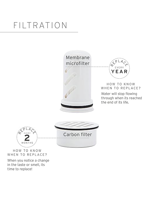 LifeStraw Home – Water Filter Pitcher, 10-Cup, Obsidian, BPA Free Designed for Protection Against Bacteria, parasites, microplastics, Lead, Mercury, PFAS and a Variety of Chemicals (Pack of 2)