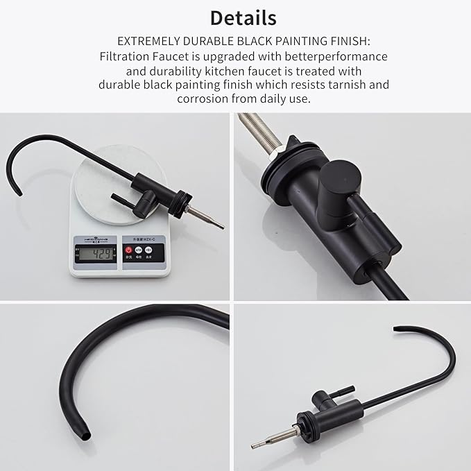 Drinking Water Faucet - Stainless Steel 304, Fits Most RO Units or Water Filtration Systems, Non-Air Gap