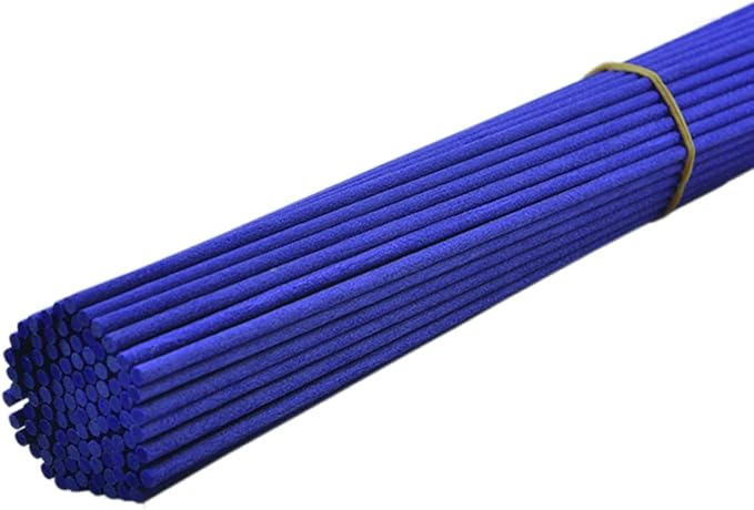100 Pieces Fiber Reed Diffuser Replacement Refill Sticks (8" x 3mm, Purple)