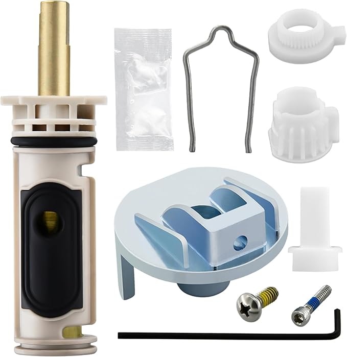 1222 Replacement Cartridge with 116653 Handle Adapter Kit for Moen, Compatible with One Hanlde Posi Temp Faucet