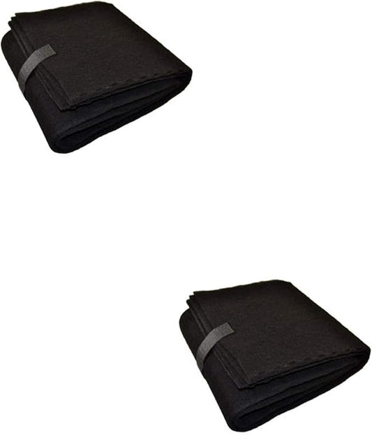 CFS – Pack of 2, Premium Cut-to-Fit Activated Carbon Pre-Filter Pad for Air Purifiers – Fresh & Filtered Air for Indoor and Home – Charcoal Air Filter Sheet – 16" x 48" – Black