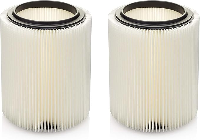 Replacement Filter for Craftsman and Ridgid Shop Vacs Part # 9-17816 & Part # VF4000, 2 Pack, Original Filter