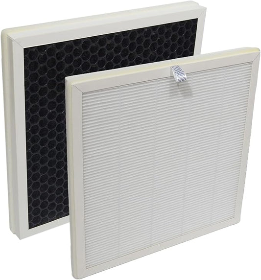 PUREBURG Replacement True HEPA Filter Compatible with LAMPICK Cleaner-A6 Air Purifier,2-Pack H13 4-Stage Filtration Activated Carbon