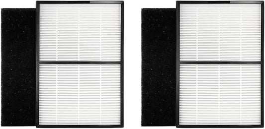 Nispira Type A2 Size True HEPA Replacement Filter For Filtrete Room Air Purifier FAP-C02-A2, FAP-C03-A2, FAP-T03-A2, Part 1150101, 2 Pack