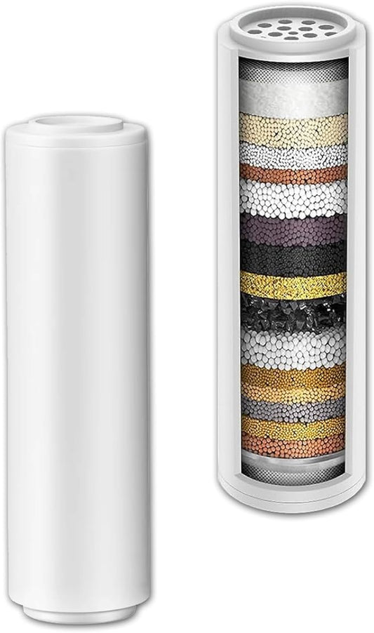 Shower Filter Replacement Cartridge for Yiktop Shower Head Filter, 15 Stage Shower Water Filter, 2 Pack