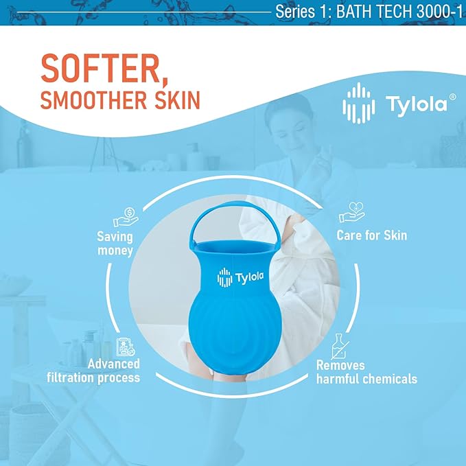Bathtub Filter for Tub Faucet| Removes Chlorine & Heavy Metals |Bath Filter for Softer, Smoother Skin|Protects Skin & Hair |Suitable for Baby and Adult|Bath Tech 3000-1